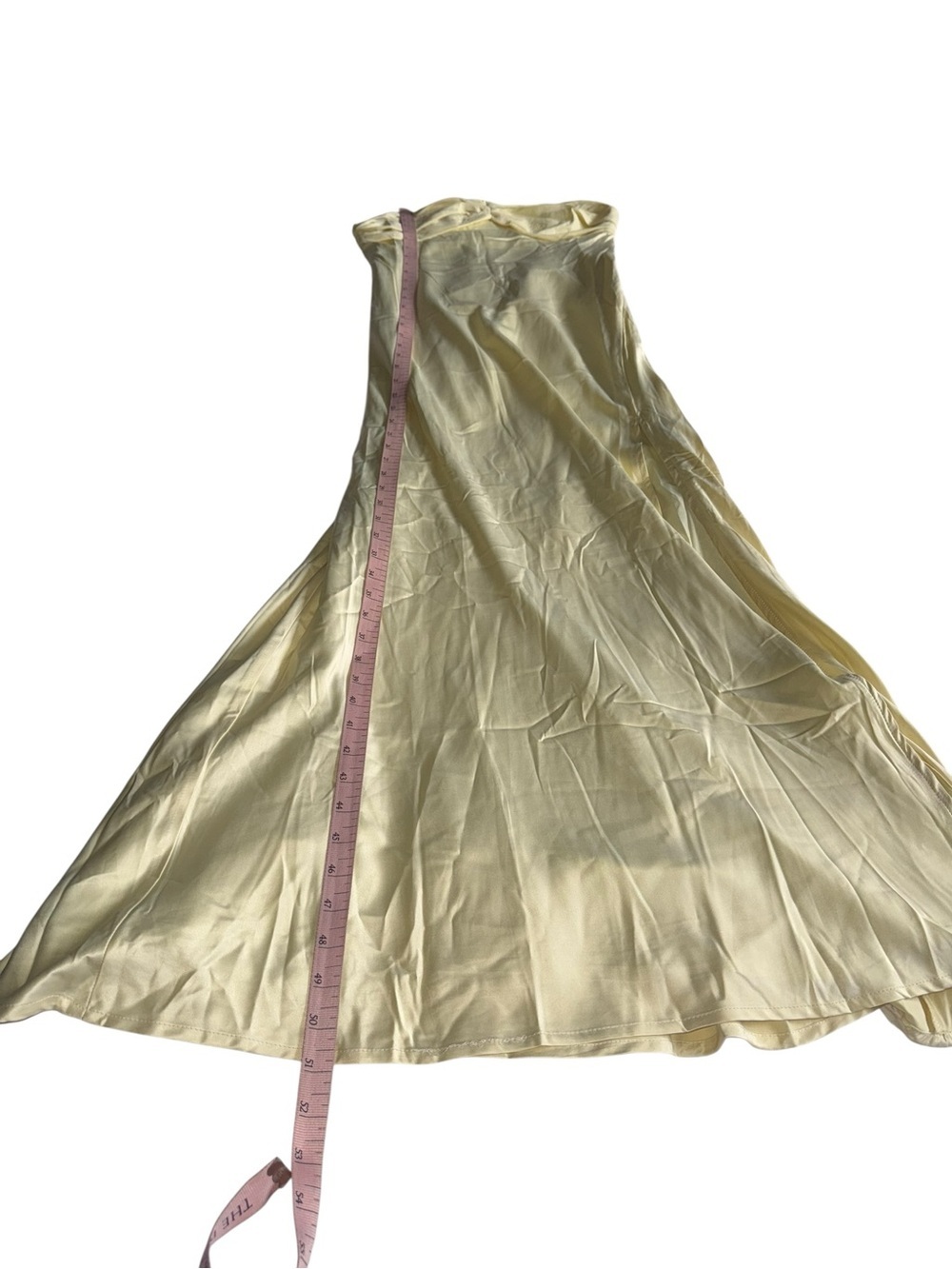 NEW Princess Polly Chevalier Strapless Maxi Dress Lemon Yellow Size 6 - Picture 6 of 9